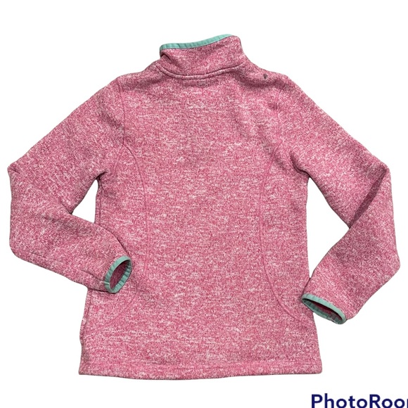 Lands End pullover sweatshirt half zip size medium 10-12 Preowned casual winter - Picture 2 of 5